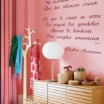 Vinilo Poema en frances