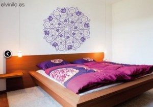 Vinilo Decorativo Mandala Cabecero de cama
