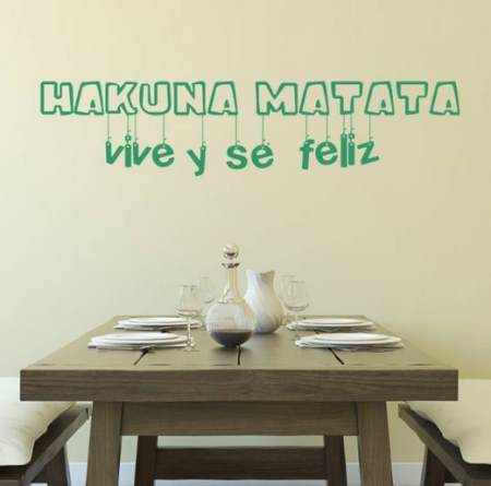 Vinilo Decorativo Hakuna Matata