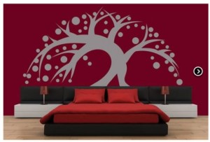 Vinilo Decorativo Arbol con circulos