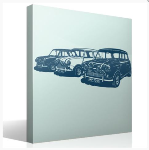 Vinilo Decorativo Coches Retro