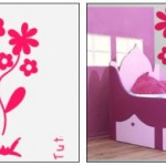 Vinilo decorativo de flores