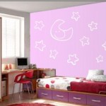 Vinilo decorativo luna y estrellas