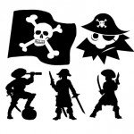 Vinilo de piratas ideal para un cuarto infantil