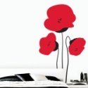 Vinilo decorativo flor japonesa
