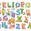 Vinilo Decorativo Letras Infantiles Adhesivas
