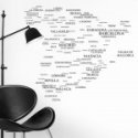 Vinilo Decorativo Mapa Adhesivo