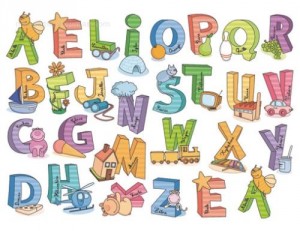 Vinilo Decorativo Letras Infantiles Adhesivas