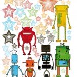 Personalizando la habitación con robots y estrellas adhesivas