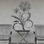 Versátil, precioso, el vinilo de las flores transparentes