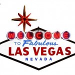 Cartel típico de Las Vegas autoadhesivo para la pared