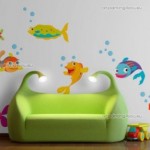 Vinilo Decorativo con peces para la pared