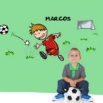 A todo fútbol para tu niño en su dormitorio