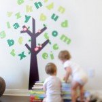 El árbol de las letras ¡una delicia de la decoración infantil!