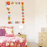 Vinilo Decorativo Marco Floreado