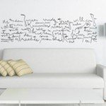 Vinilo decorativo con la caligrafía de Kafka