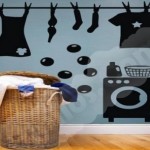 Vinilo Decorativo Lavadora de ropa