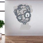 Woody Allen en un curioso vinilo decorativo para la pared