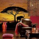 vinilo decorativo sabana africana