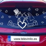 Vinilo decorativo para decorar el coche de los novios