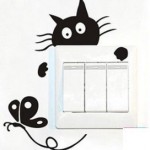 Simpático gatito para tus interruptores