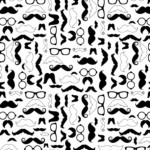 Vinilo Decorativo lleno de bigotes para la mesa