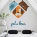 Vinilo Decorativo Pets Love