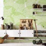 Vinilo Decorativo hojas frescas verdes