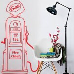 Vinilo Decorativo Dispensador de combustible