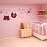 Hermoso detalle adhesivo para el dormitorio infantil