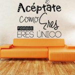 Vinilo decorativo Eres unico