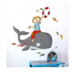 Hermosa ballena para decorar el espacio infantil