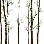 Vinilos de árboles, ramas y pájaros