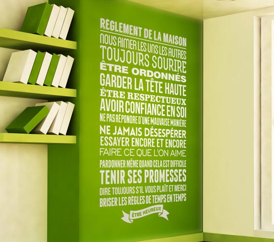 Vinilos decorativos en francés