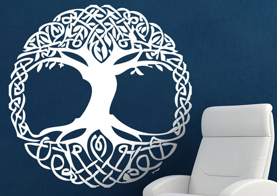 Vinos decorativos árbol celta