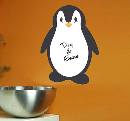 vinilo-pizarra-pinguino