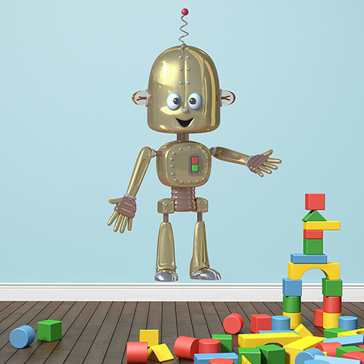 vinilo-de-robot-infantil